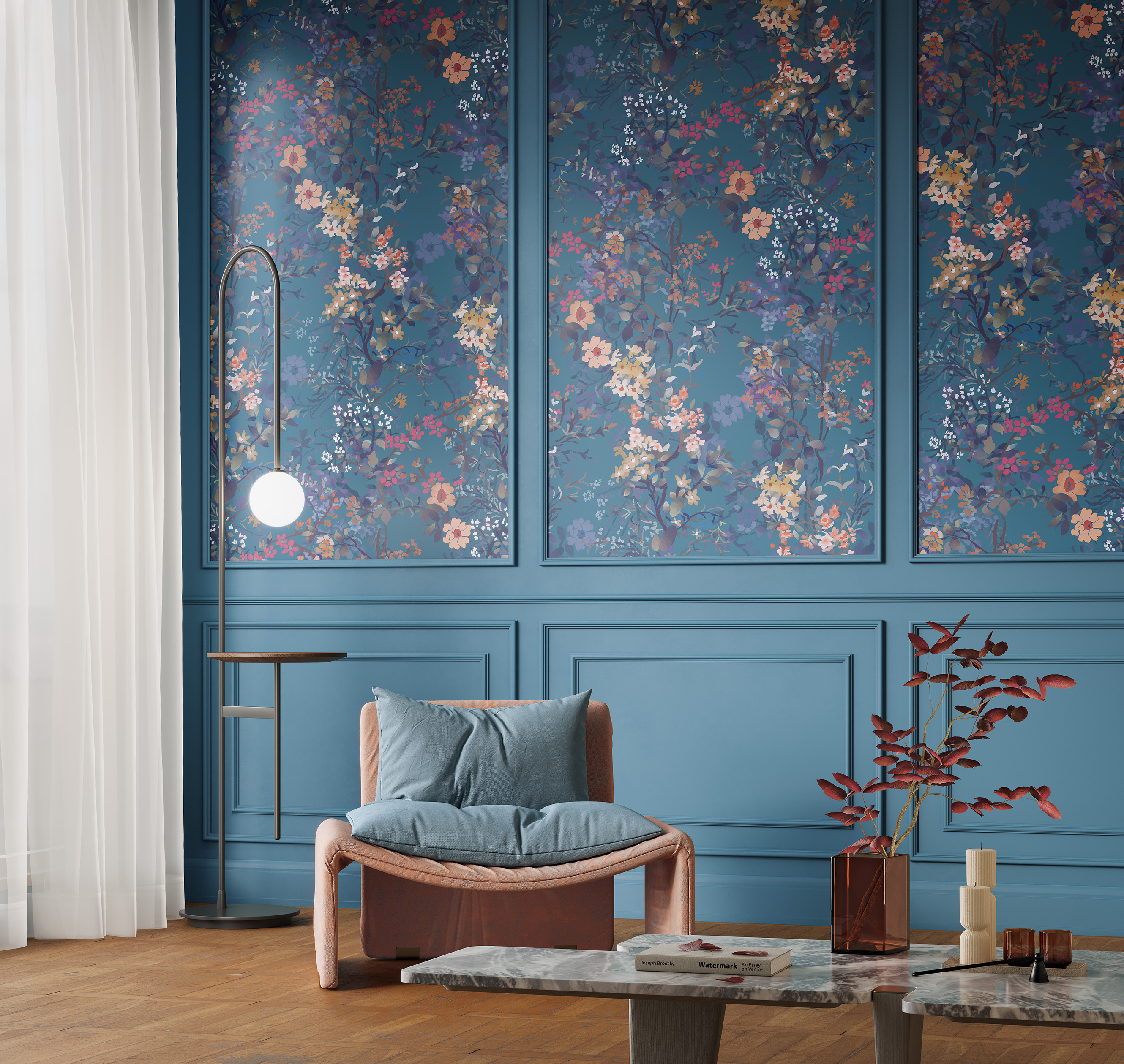 Панно Loymina Королева Рапунцель FL6 006 3×2 фото в интерьере